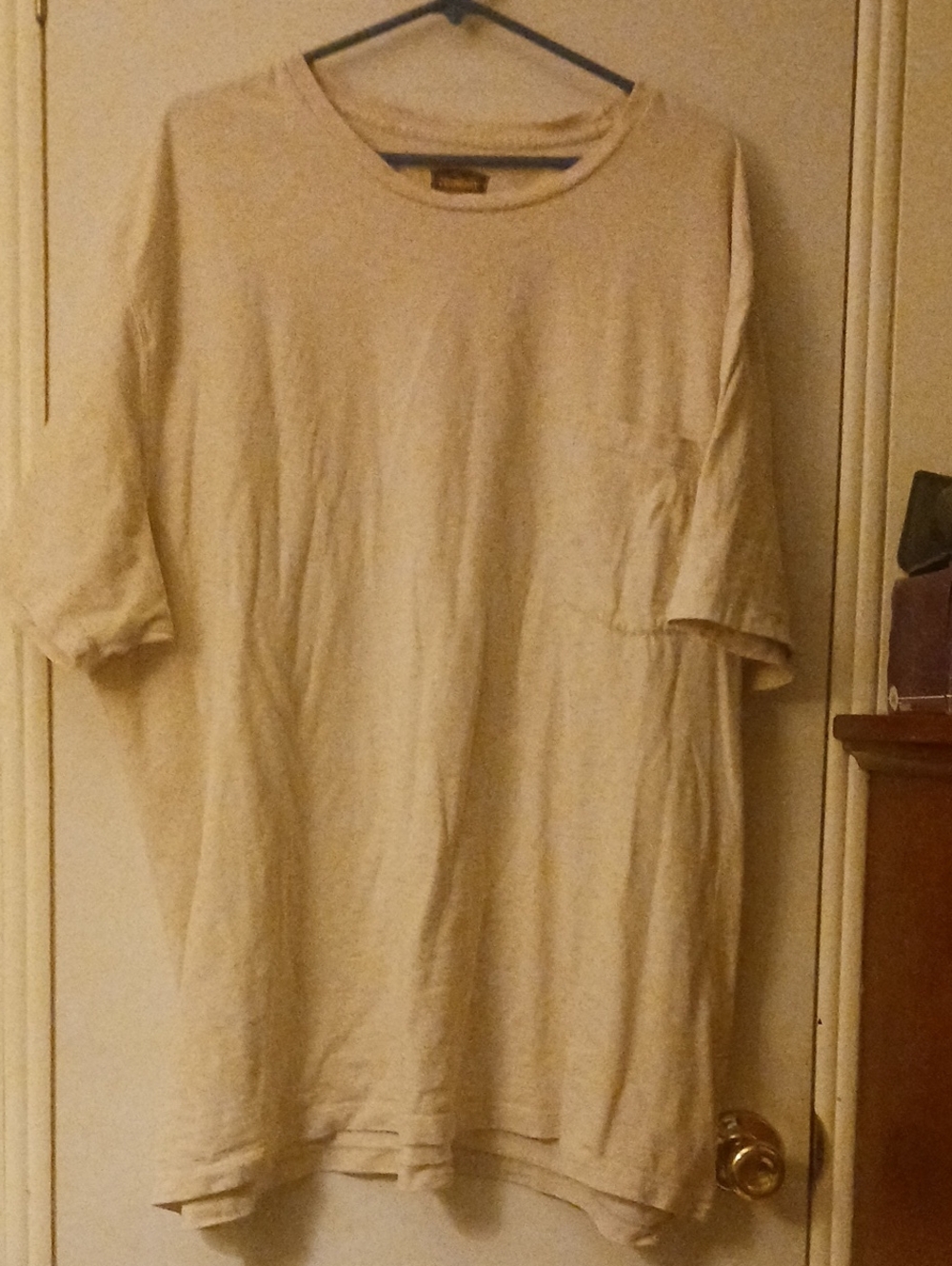 The Foundry Supply Co. Cream Short-Sleeve Pocket Tee